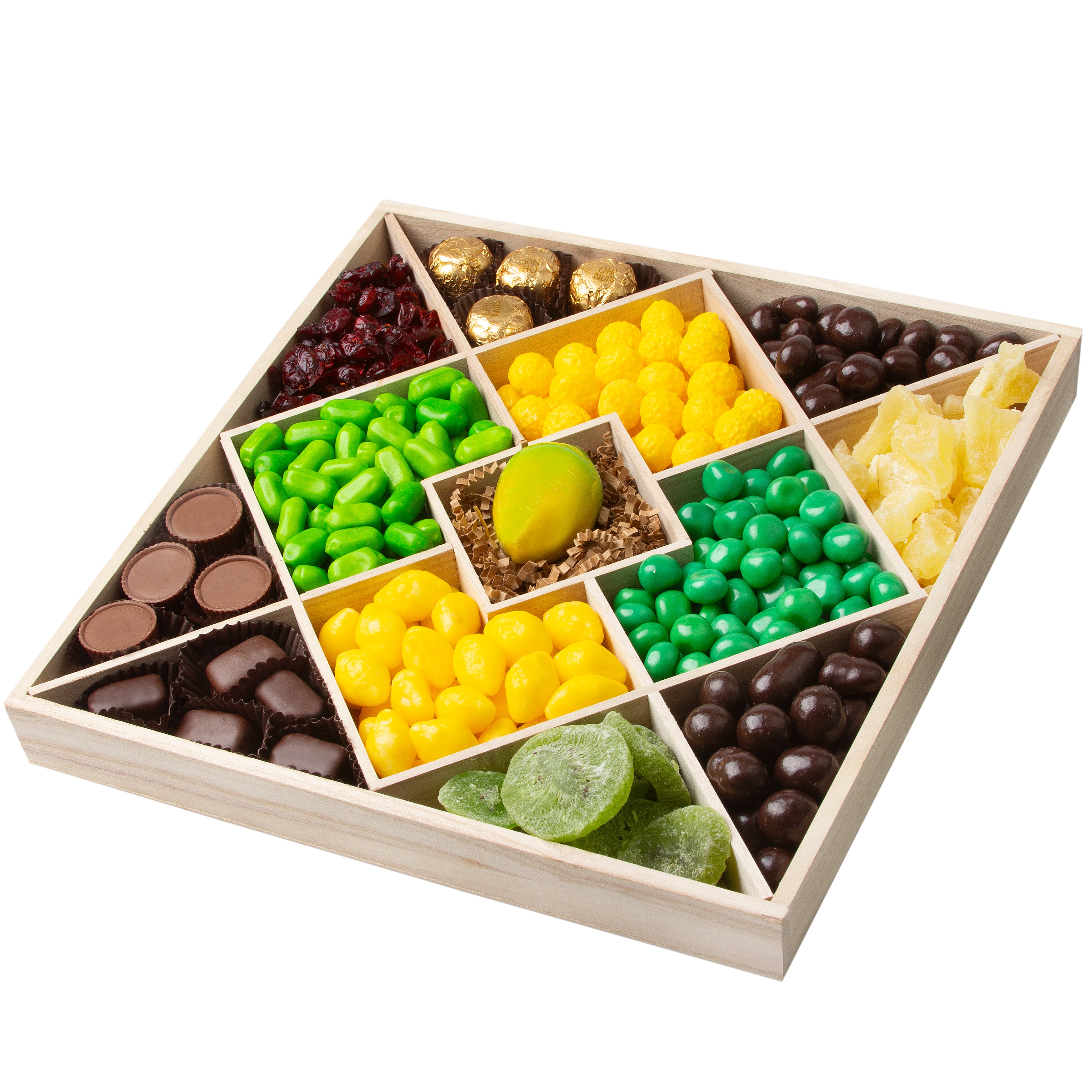 Sukkot Wood 13 Section Candy & Chocolate Tray – Oh! Nuts