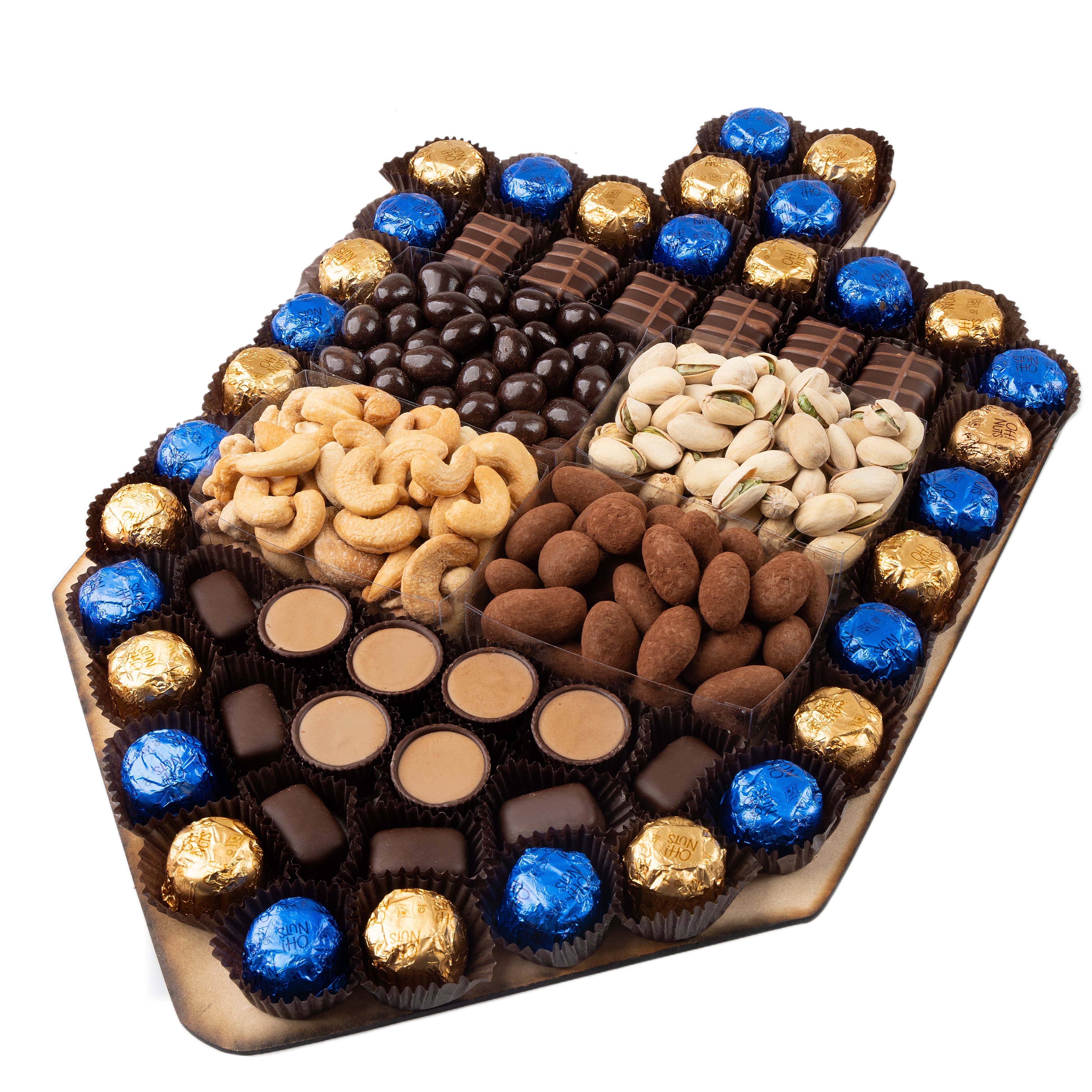 Chanukah X-Large Chocolate & Nuts Dreidel Gift Basket – Oh! Nuts
