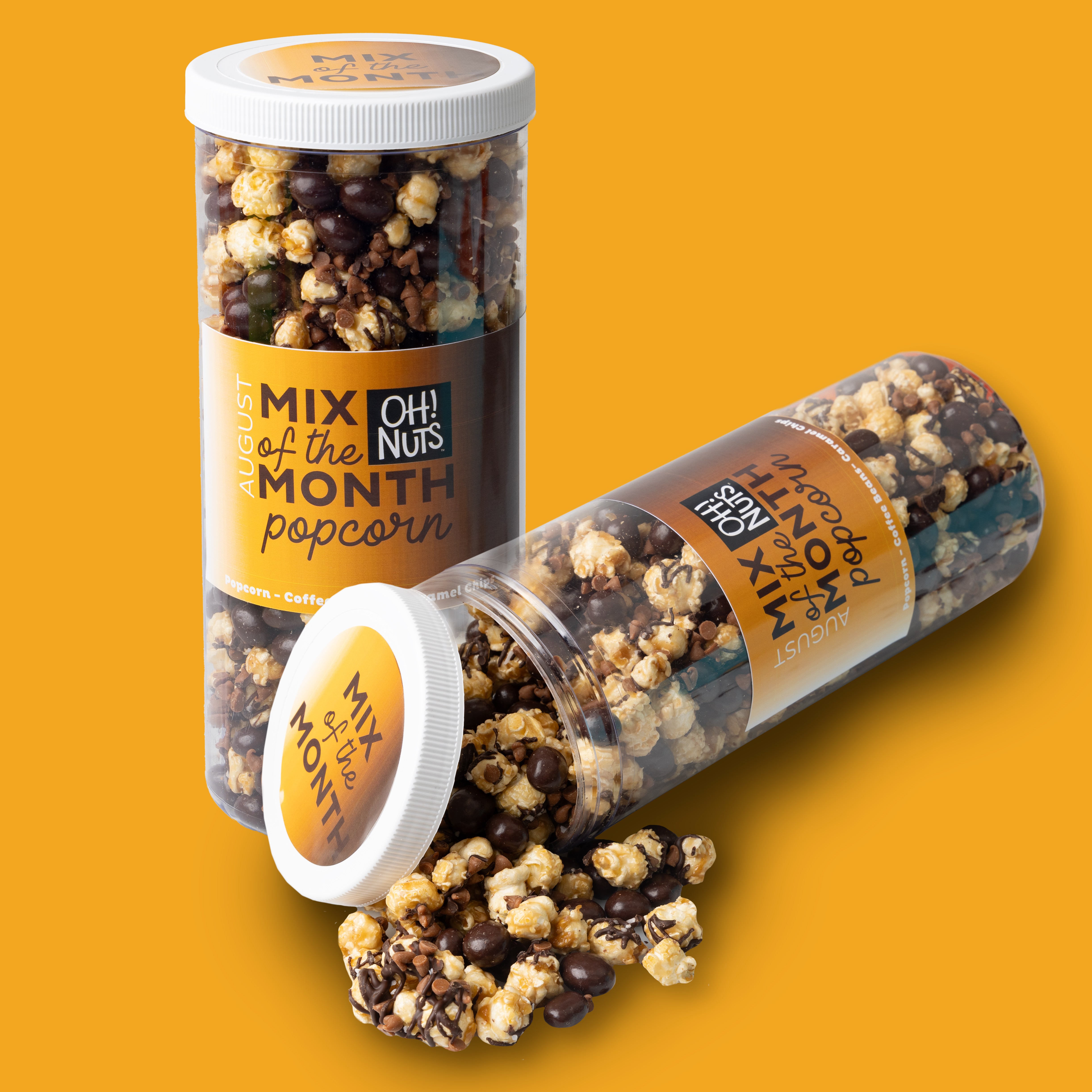 August Popcorn Mix Of The Month - Ice Caramel Latte – Oh! Nuts