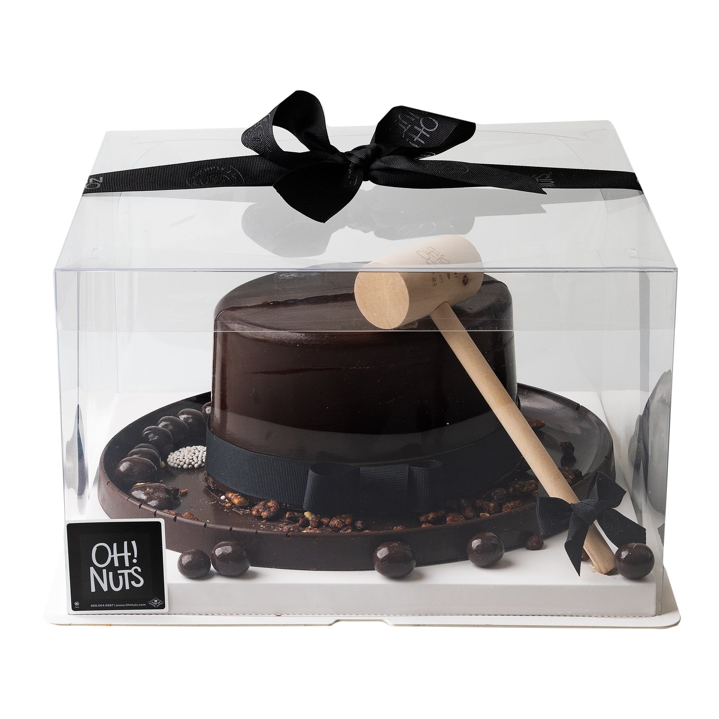 Hand Made Large Hat Belgian Chocolate & Candies SMASH CAKE Display Box