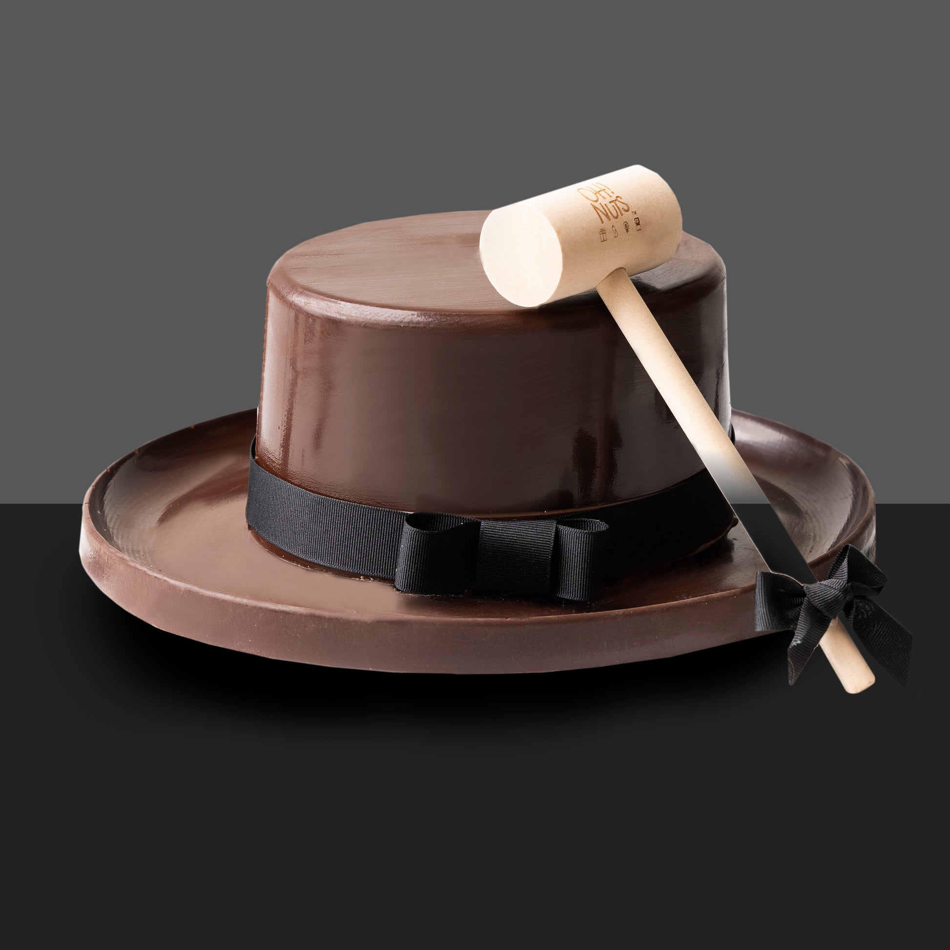 Hand Made Large Hat Belgian Chocolate & Candies SMASH CAKE Display Box