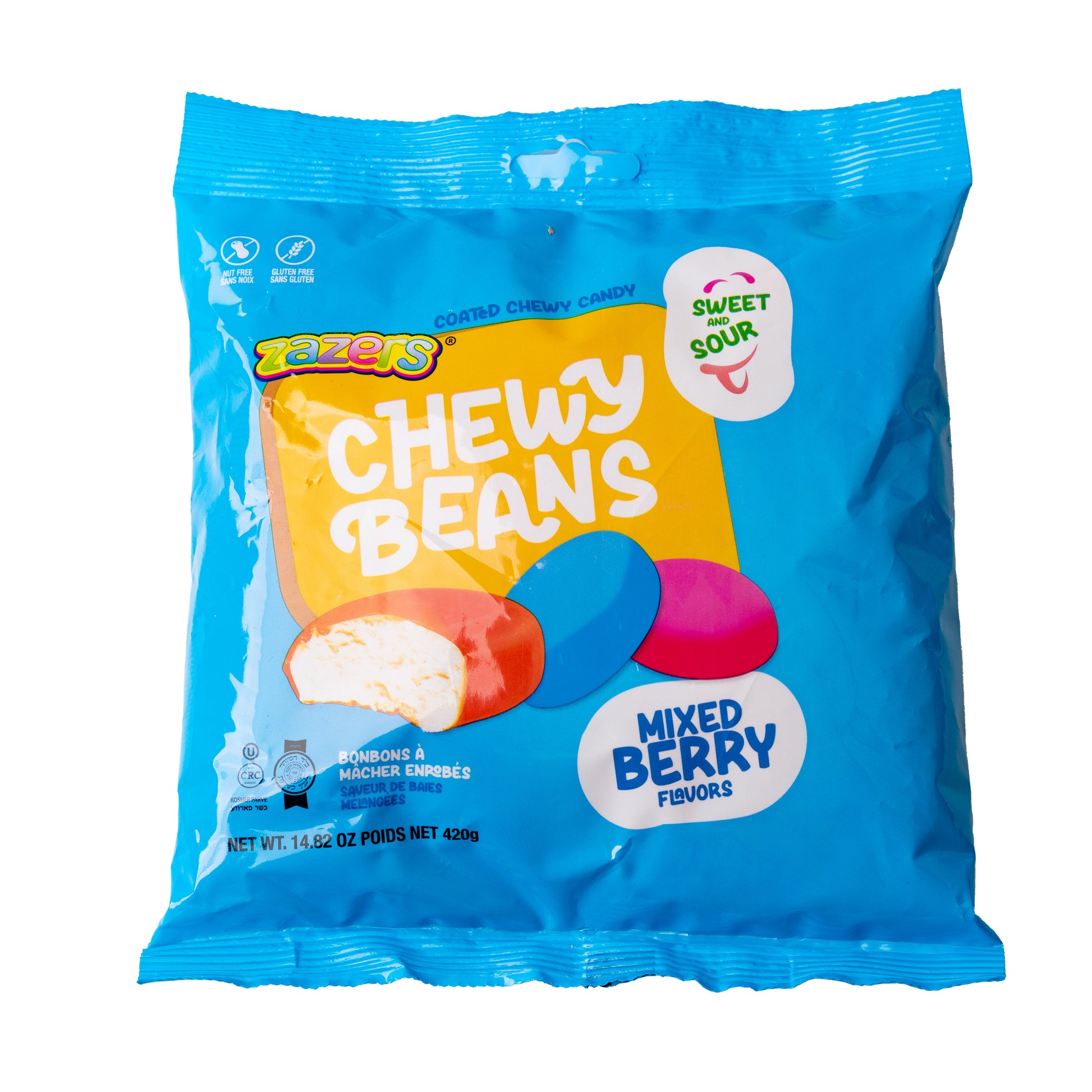 Chewy Beans Candy - Sweet & Sour Mixed Berry - 14.8oz Bag