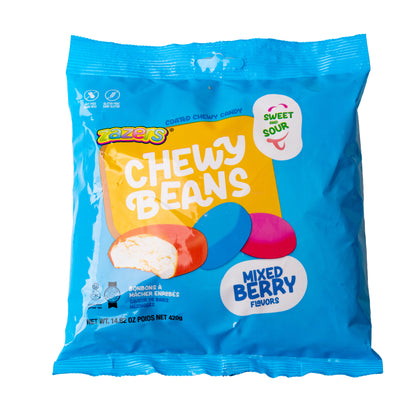 Chewy Beans Candy - Sweet & Sour Mixed Berry - 14.8oz Bag