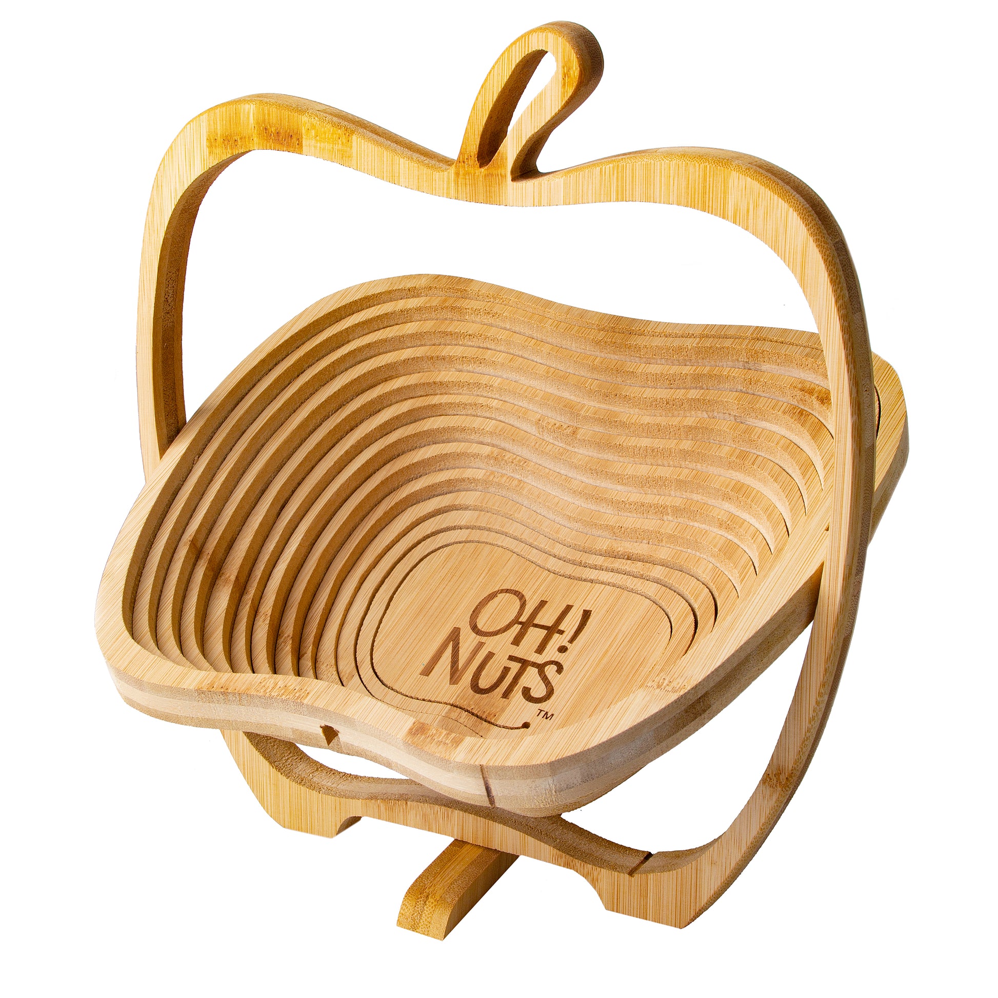 Tu B'Shvat Fresh Dried Fruit Wooden Collapsible Bowl
