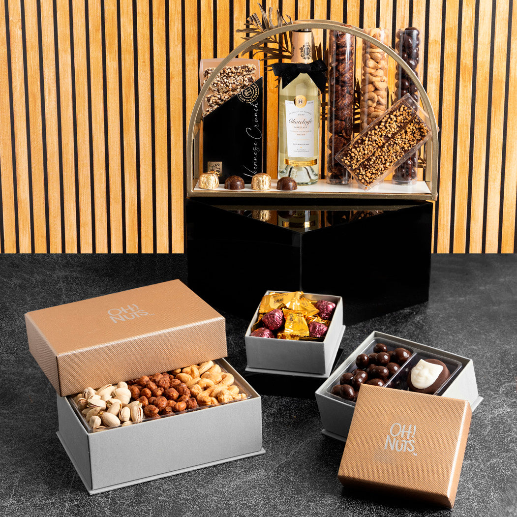 Purim Half Moon Shelf Gift Basket Mishloach Manos