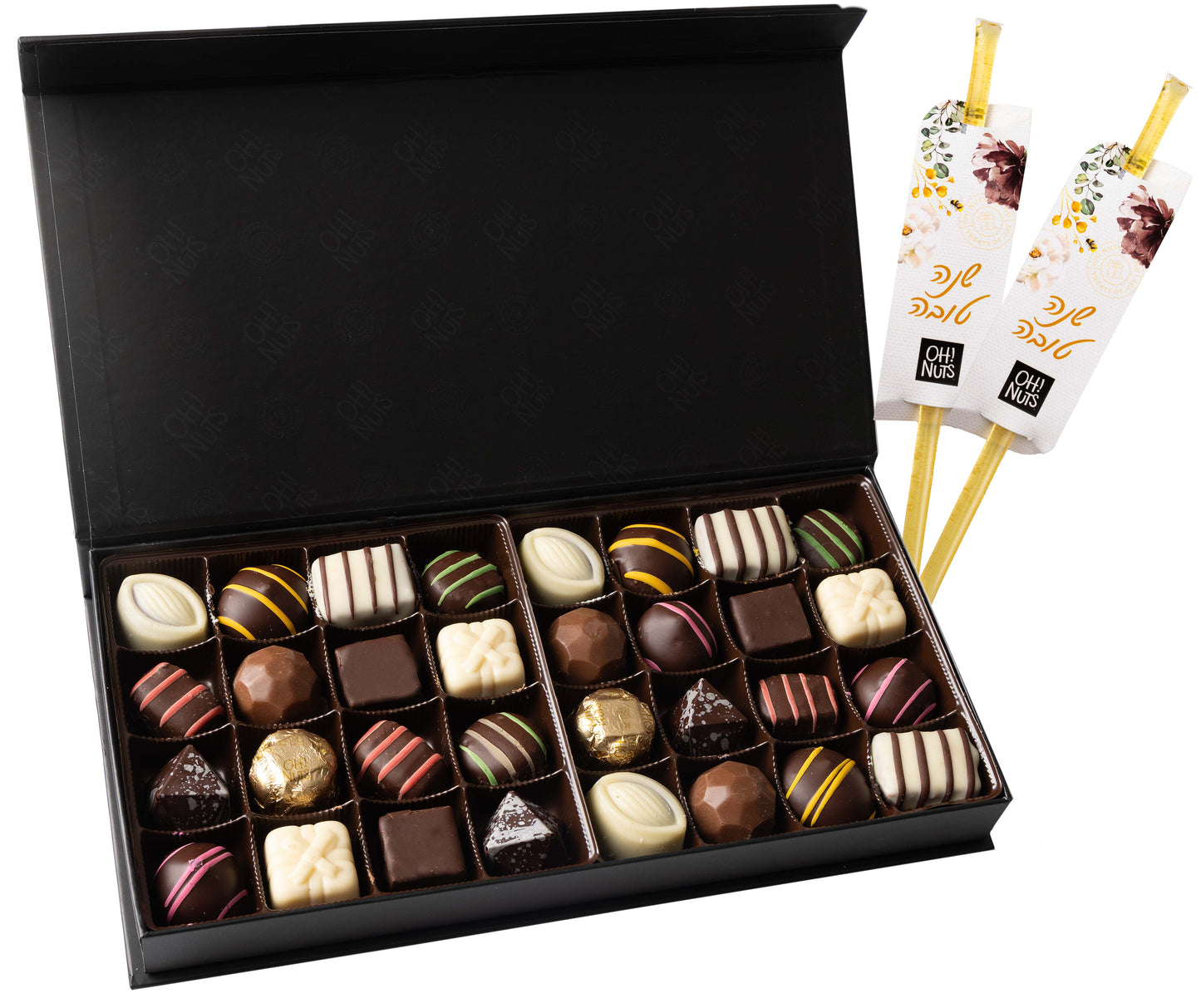 Rosh Hashanah Chocolate Truffle Box - 32 Pc.