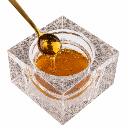 Rosh Hashanah Lucite Honey Dish Display Gift Basket