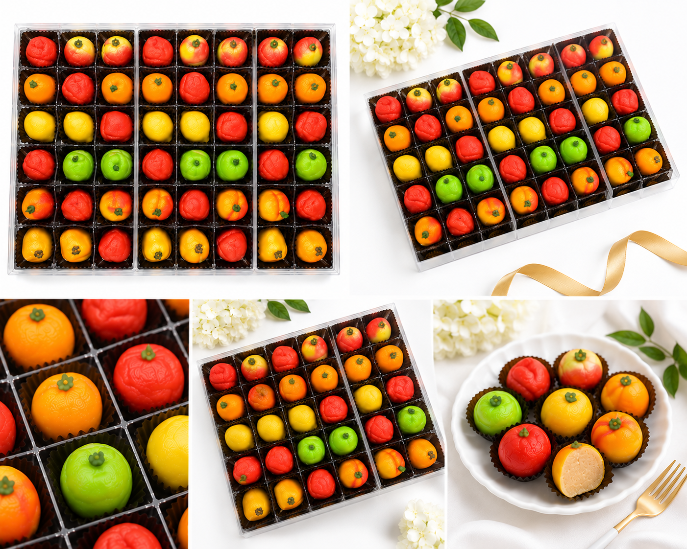 Fruit Basket Marzipan -54 Pcs