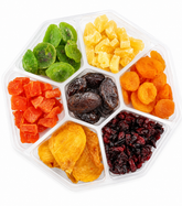 Tu BiShvat Six Section Dried Fruit Gift Tray Platter