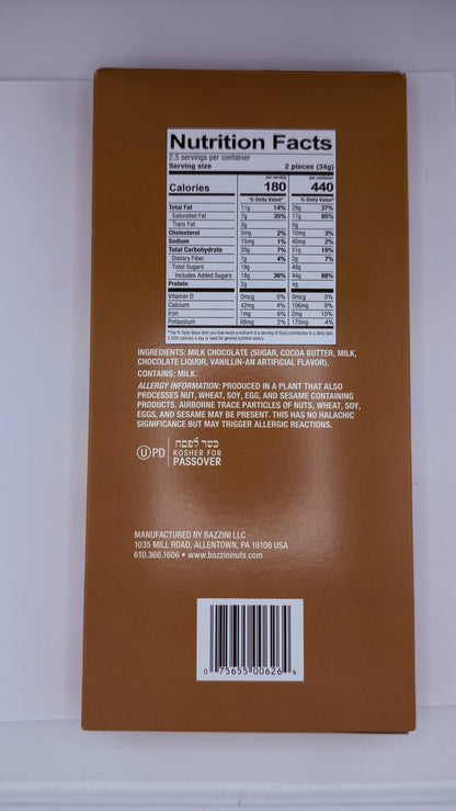 Passover Milk Chocolate Lollipops- 3 OZ