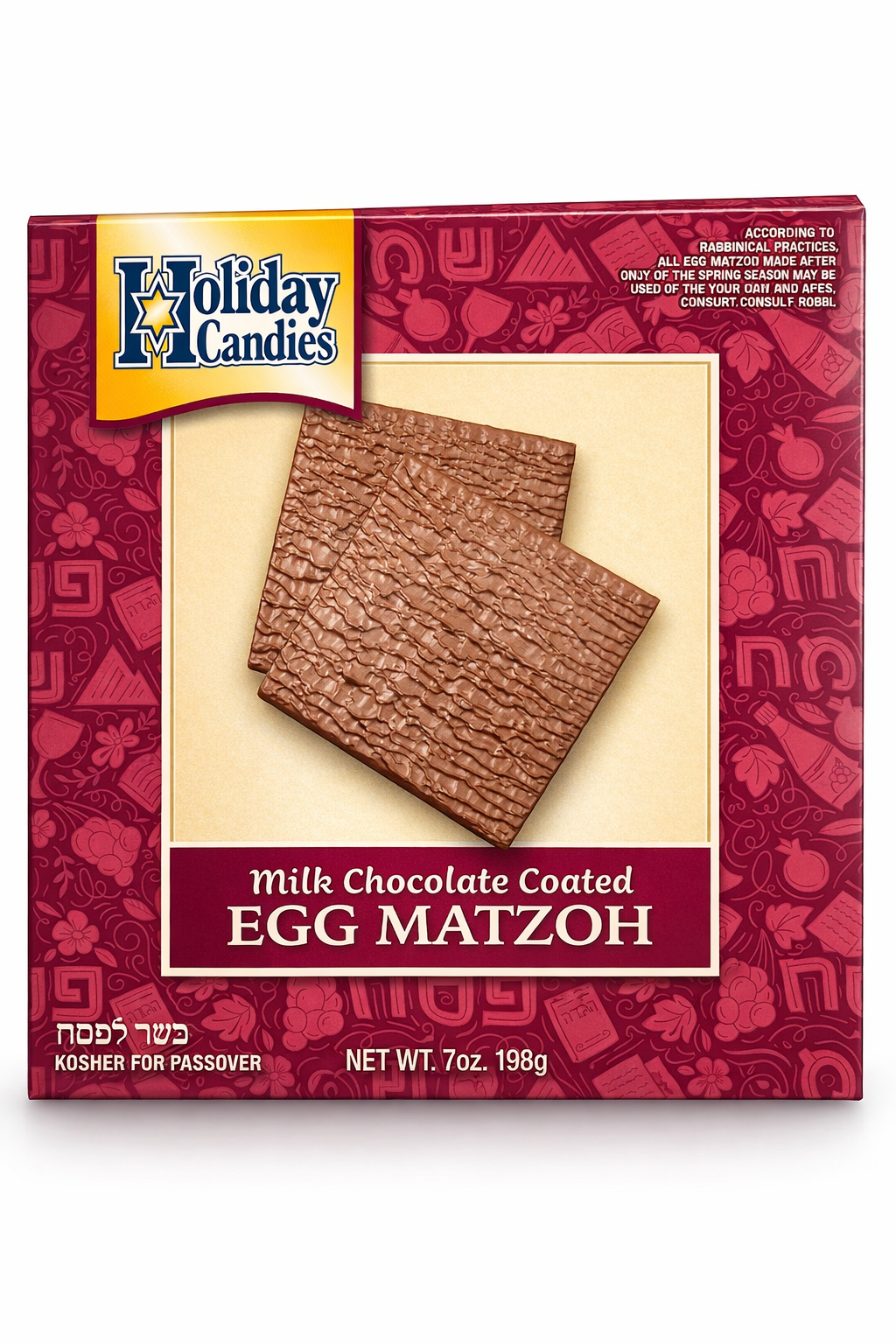 Holiday Milk Chocolate Egg Matzos