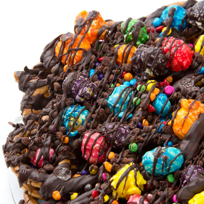 Chocolate Pretzel Pie With Candy Popcorn - 8 Inch
