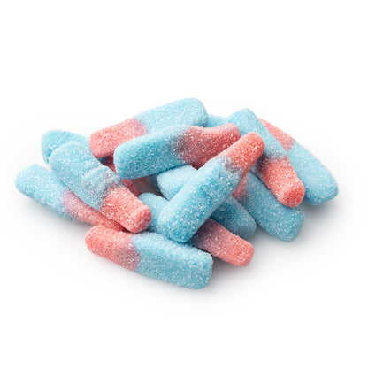 Pink & Blue Bubble Gum Flavor Bottles Gummies