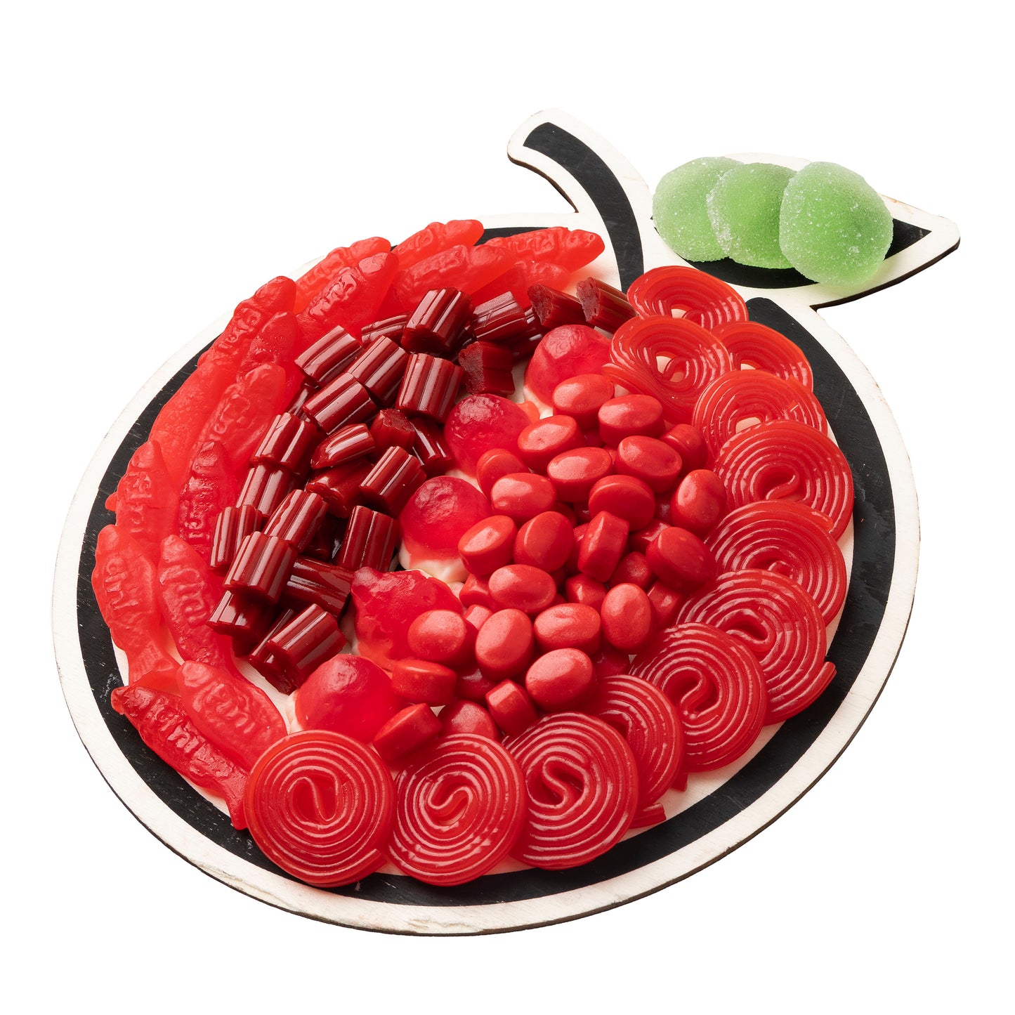 Rosh Hashanah Red Apple Candy Wood Tray