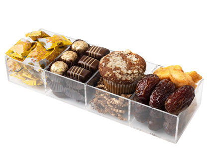 Rosh Hashanah Lucite Treat Display Gift Basket