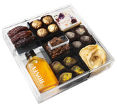 Rosh Hashanah Elegant Lucite Sectional Gift Basket
