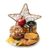 Rosh Hashanah Twisted Star Shape Dish Gift Basket