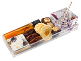 Rosh Hashanah Lucite Honey Dish Display Gift Basket
