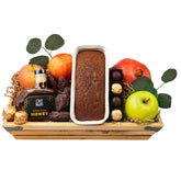 Rosh Hashanah Farmer's Basket W Fresh Apple & Pomegranate