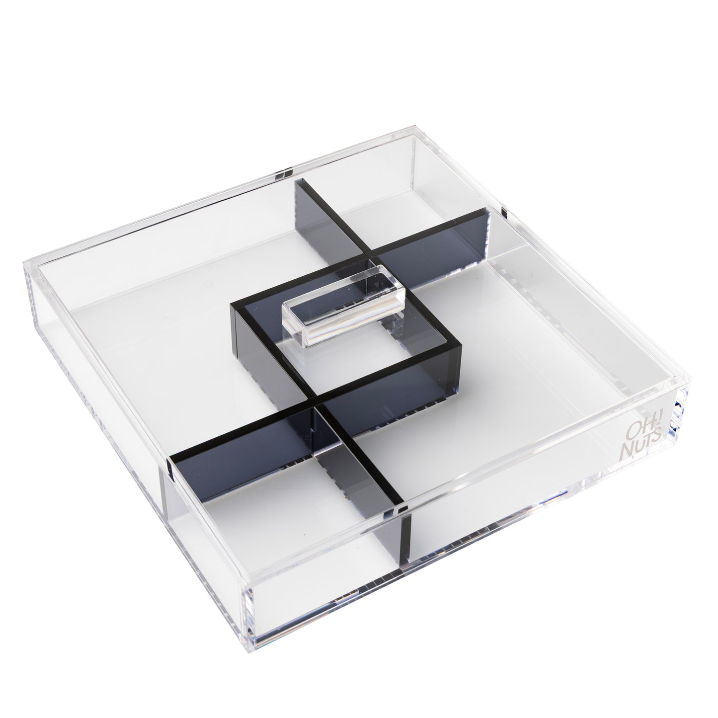 Rosh Hashanah Elegant Lucite Sectional Gift Basket