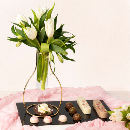 Shavuos Milk Chocolate Floral Gift Tray