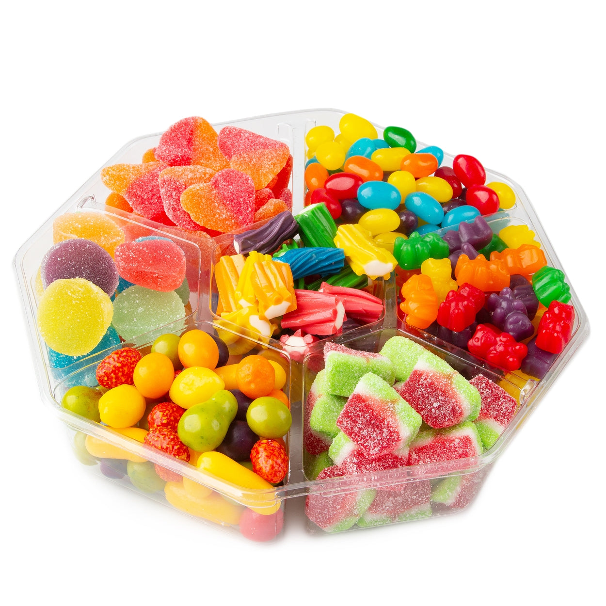 7 Section Candy Gift Basket - Medium Platter