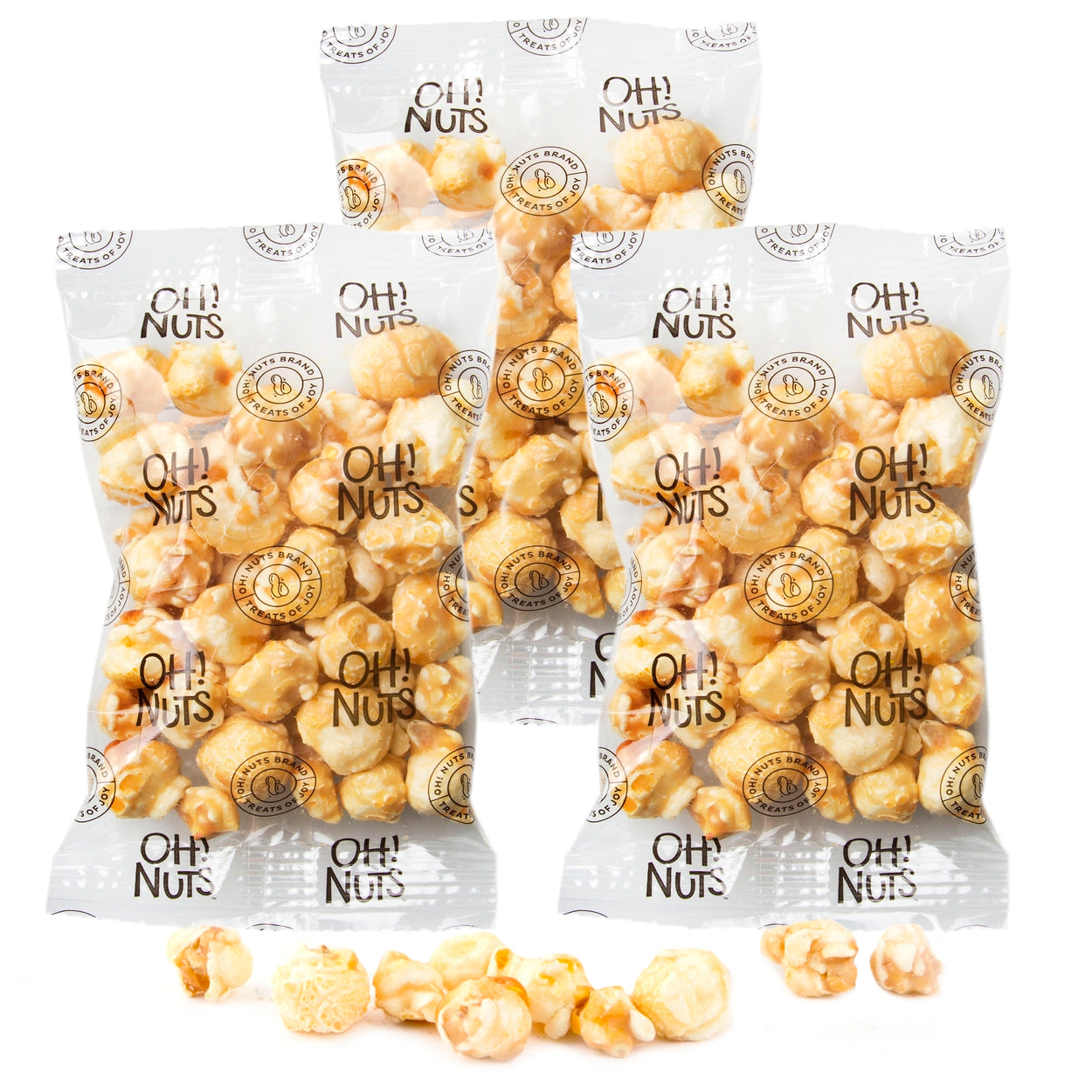 Caramel Candy Coated Popcorn Snack Pack