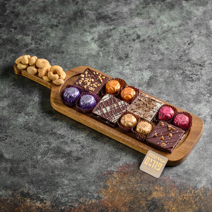 Purim  Wine Bottle Tray mishloach Manos Gift