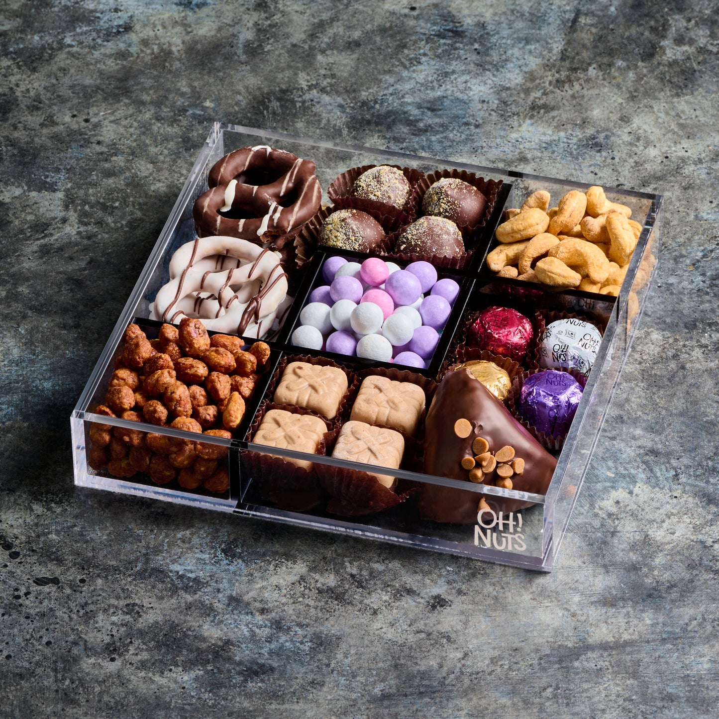 Acrylic Square  Mishloach Manos Gift Tray