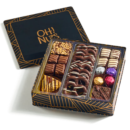 Purim Square Tin Mishloach Manos Gift Basket