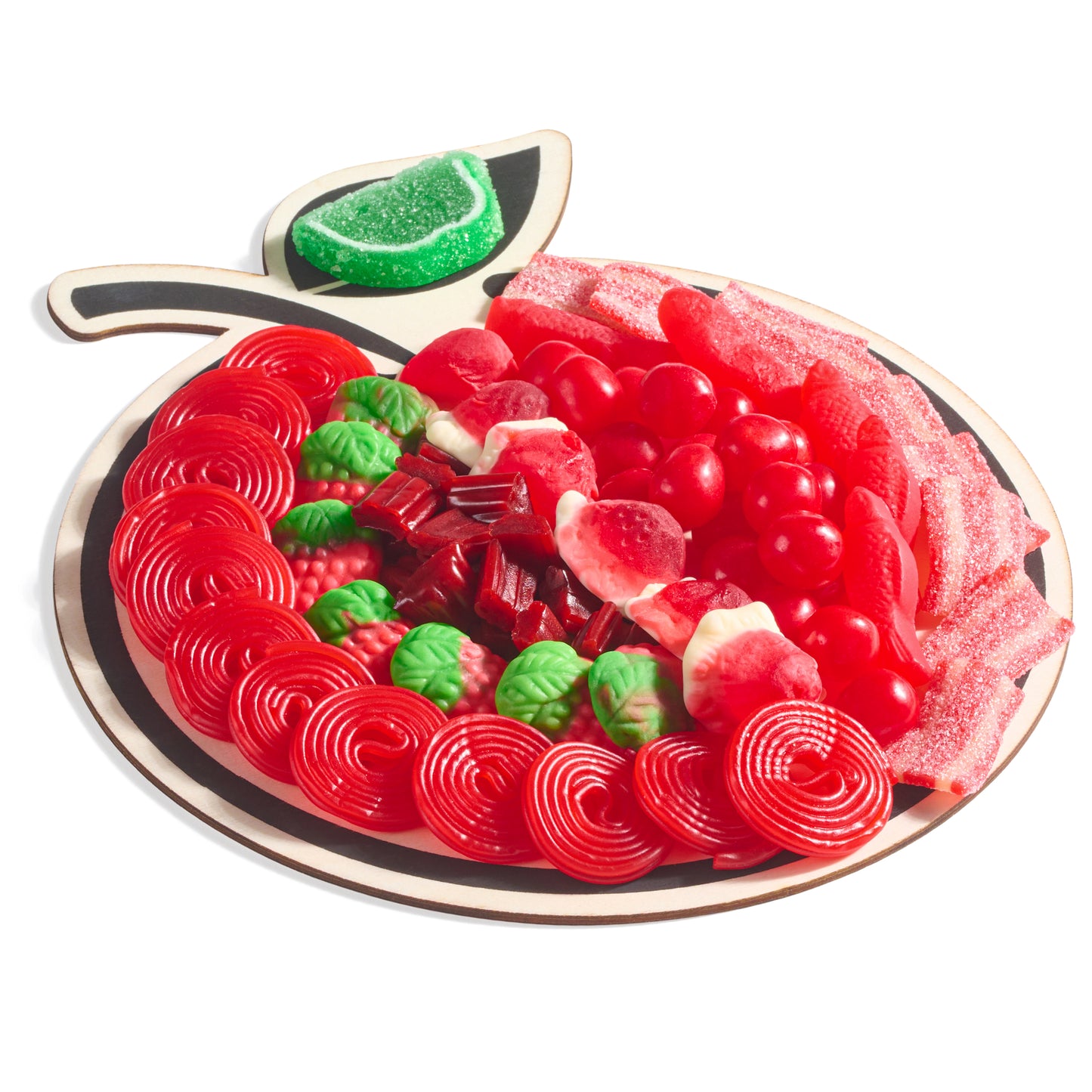 Rosh Hashanah Apple Candy Wood Tray Gift