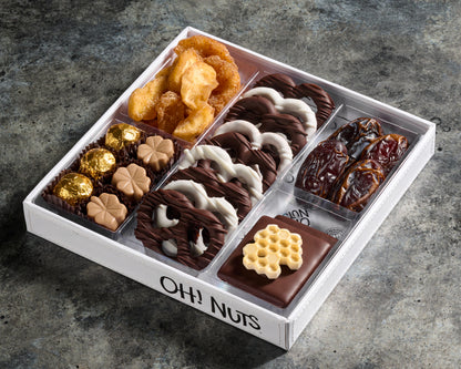 Rosh Hashanah White Sectional Chocolate Gift Tray