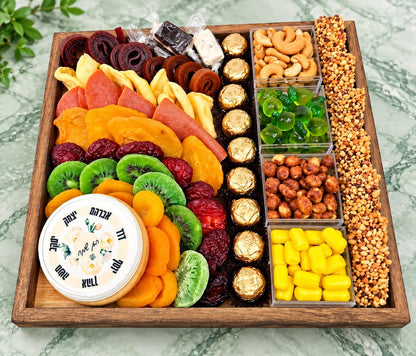 Sukkos Wooden Gift Tray