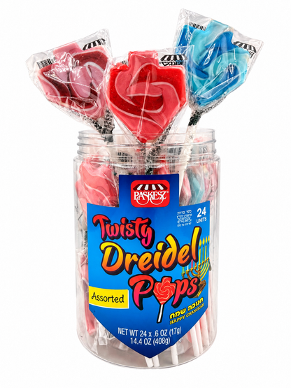 Assorted Twisty Dreidel Pops