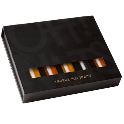 Rosh Hashanah 5 Variety Monofloral Honey Gift Box Basket