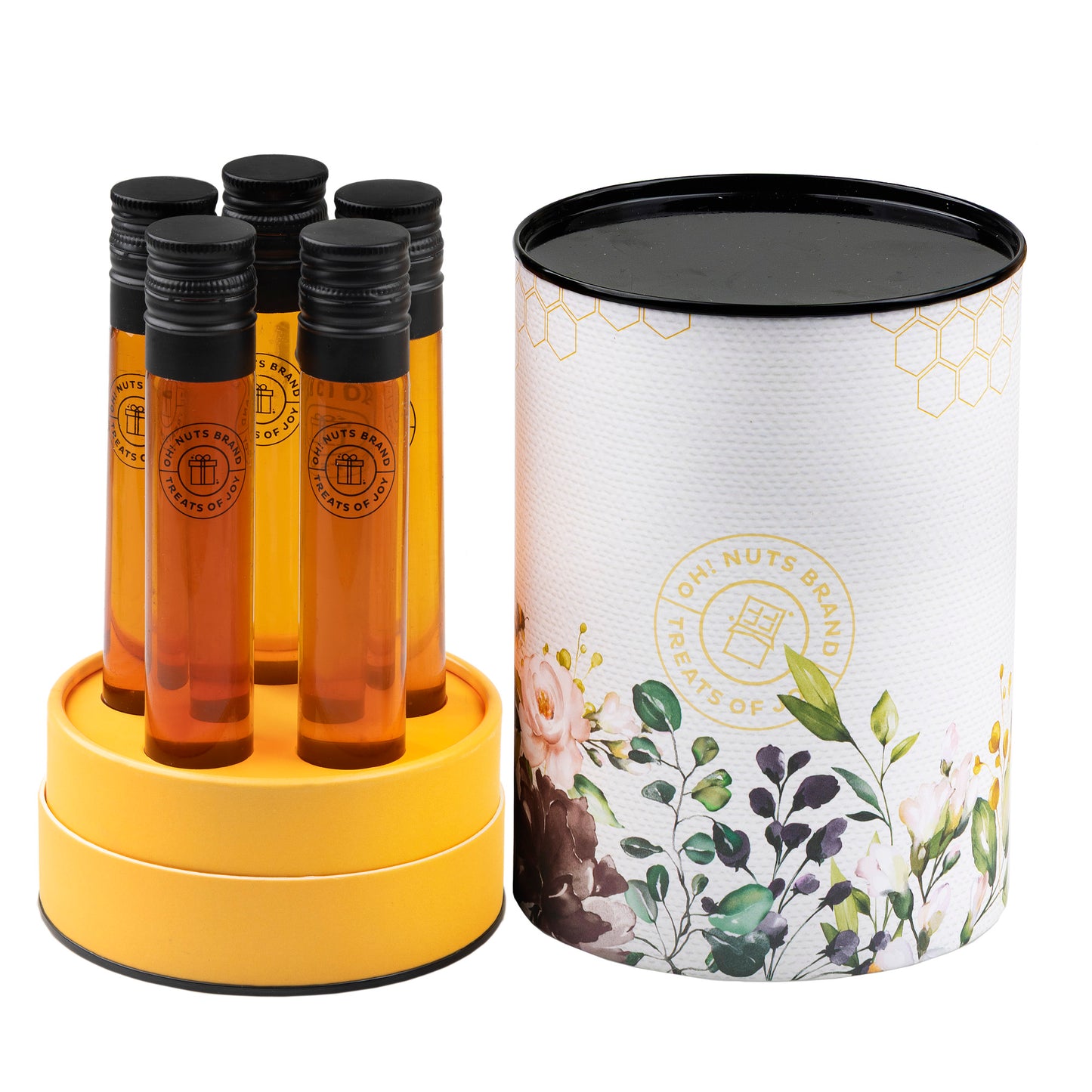 Rosh Hashanah Honey Tubes Circle Gift Box