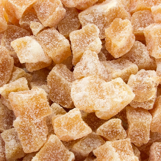 Powder Sugar Coated Ginger Chunks • Dried Ginger • Bulk Dried Fruits ...