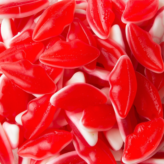 Tenli Red & White Lip Gummies - 2.2 LB Bag • Gummies & Jelly Candy ...