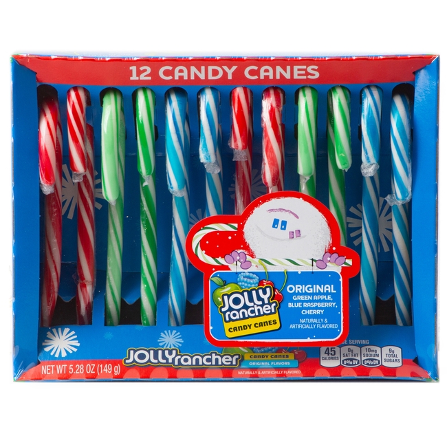 Jolly Ranchers Candy Canes - 12CT Box • Christmas Candy Canes ...