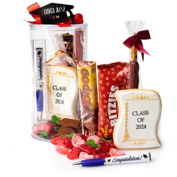 Lucite Cookie and Treats Graduation Gift Box