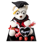 XL Teddy Bear Candy & Chocolate Graduation Gift Tray