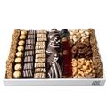 Purim Wooden Rustic Chocolate Truffles  Gift Tray Mishloach Manos - Large 14