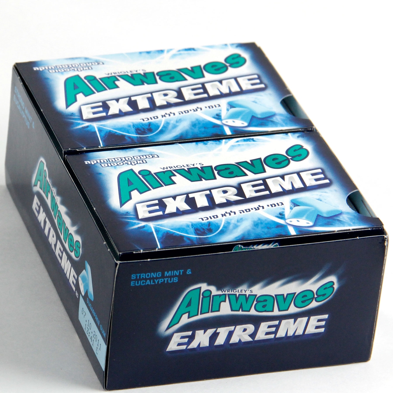 Airwaves Extreme Menthol chewing gum, airwaves extrême