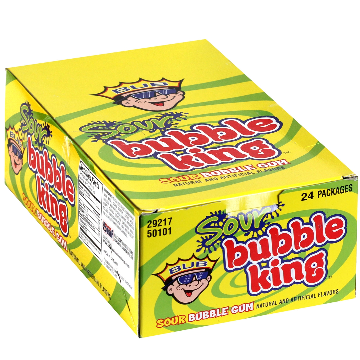 Bubble King Sour Cotton Candy 1-Inch Gumballs - Bulk Bags - All City Candy