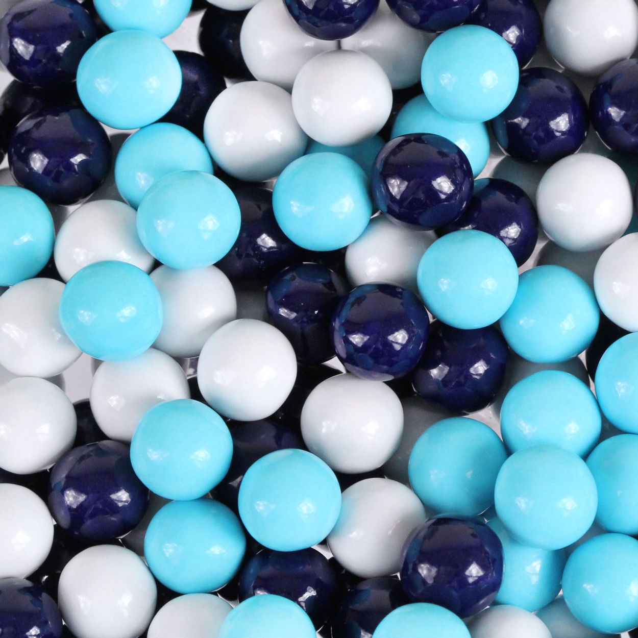 Navy Blue, Powder Blue & White Sixlets  Candy Color Palatte Collection •  Oh! Nuts®