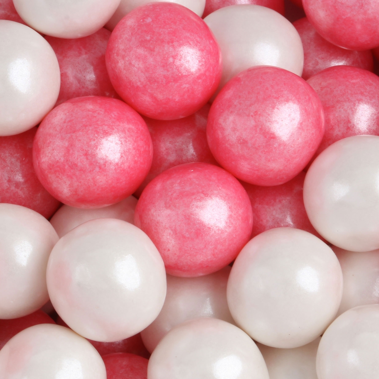 Shimmer White Gumballs - 2 lb. - Candy Favorites