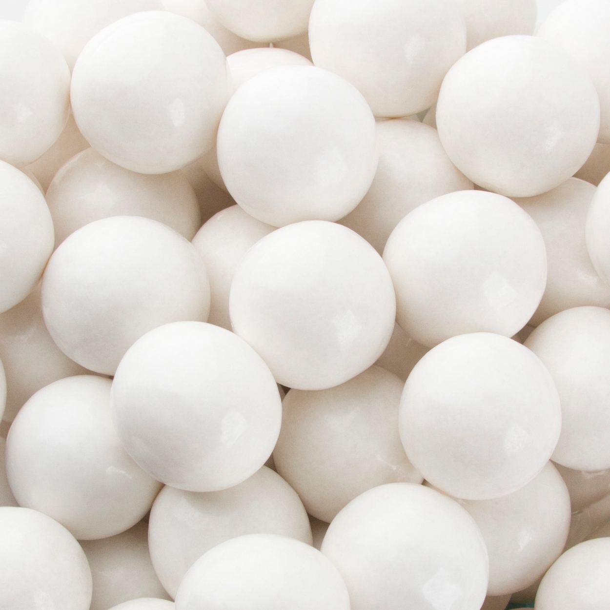 Gumballs - White - Economy Candy