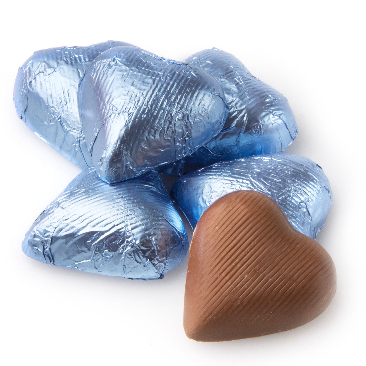 Baby Blue Chocolate Candy Hearts • Oh! Nuts®