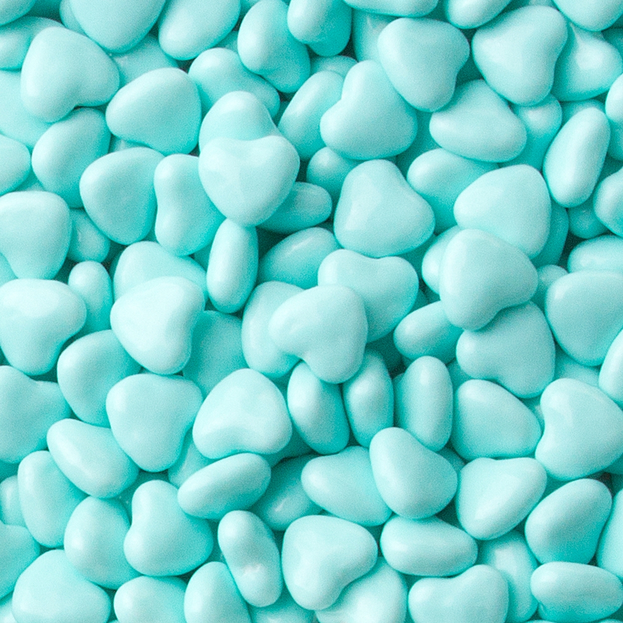 blank blue candy heart