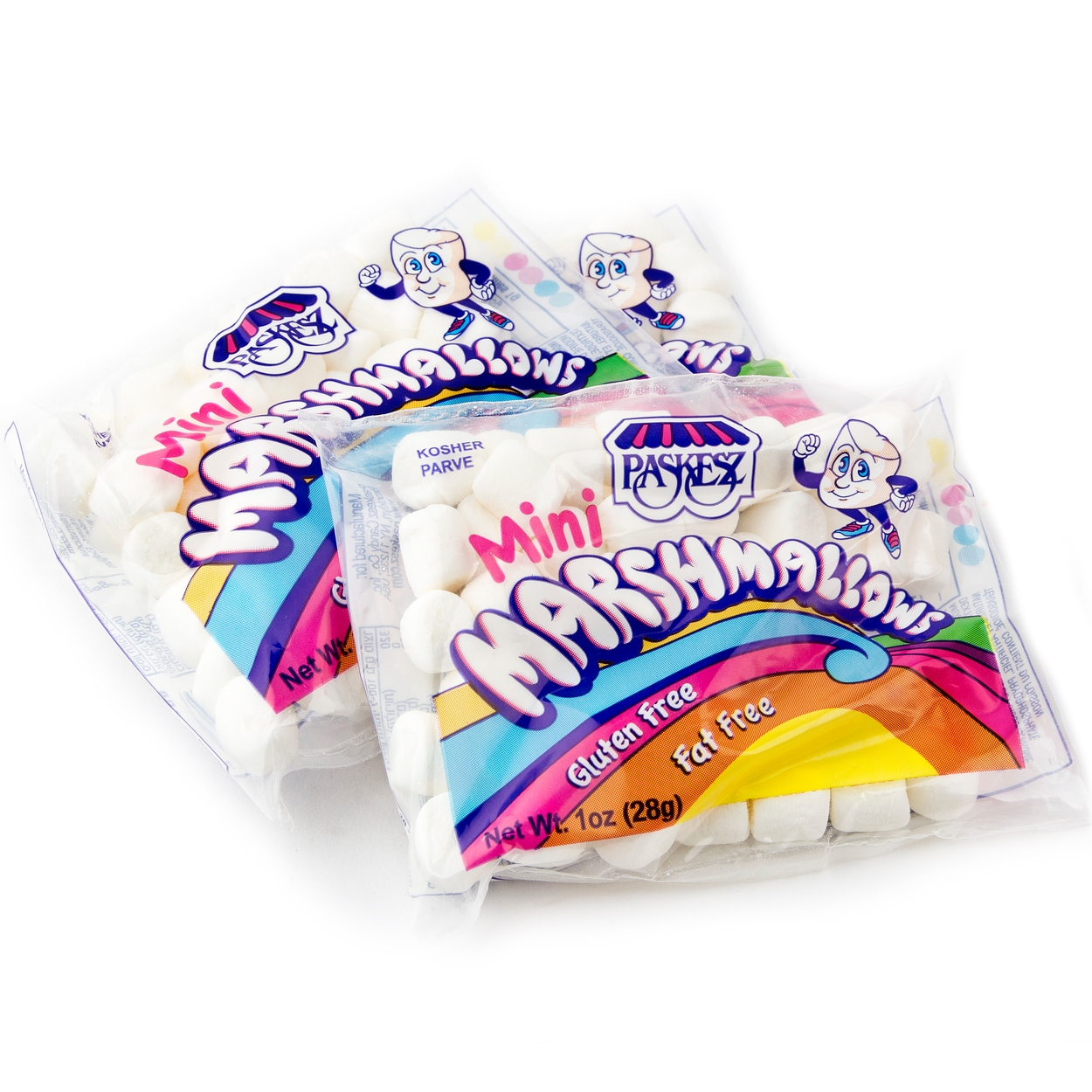Mini Marshmallow Packs 12 Ct Box • Kosher Marshmallows • Unwrapped